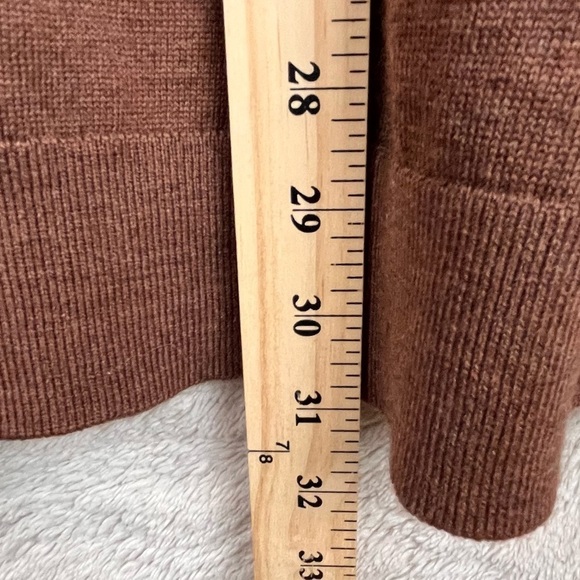 NWT EXPRESS Merino Wool Brown Crew Neck Sweater XL Tall - Picture 13 of 16